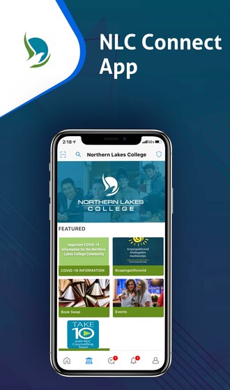 Phone displaying NLC Connect app