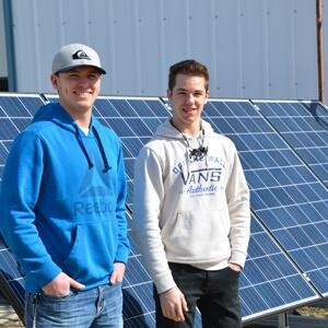 NLC Students Kurtis Lunty and David Douillard