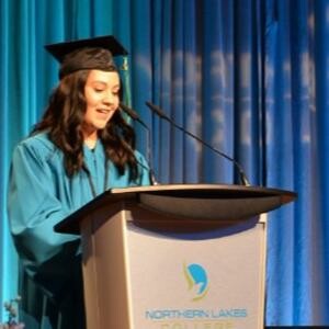 NLC Alumni and Valedictorian Makayla Laboucan