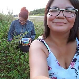 Ramona Young & Angela Cardinal berry picking 